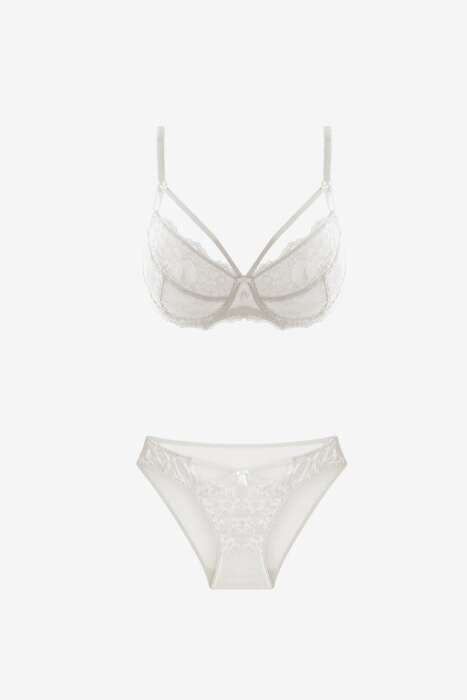 Ayyıldız 103 Ekru Sütyen Külot Takım - 3