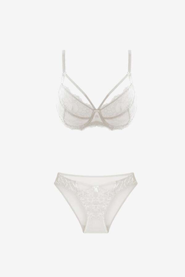 Ayyıldız 103 Ekru Sütyen Külot Takım - 3