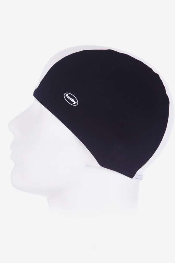 3252 Siyah Beyaz Erkek Bez Havuz Bonesi - 2