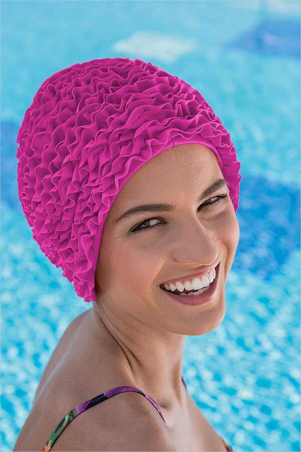 3448 Fuşya Havuz Bonesi - 1