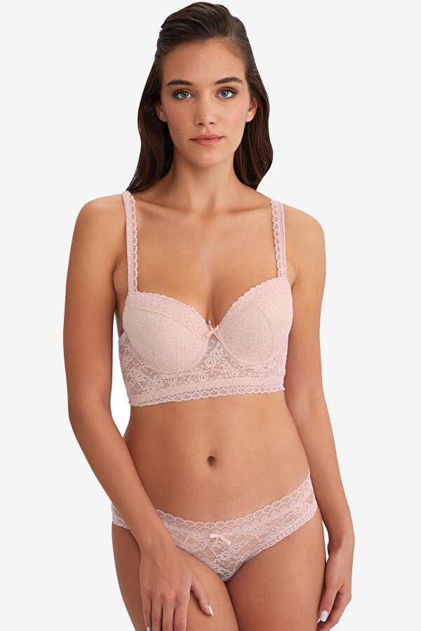 Ayyıldız 364 Pudra Push-Up Büstiyer Takım - 1