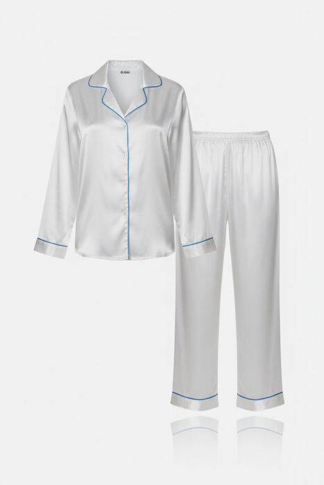 Ayyıldız 3926 Ekru Saten Pijama Takımı - AYYILDIZ (1)