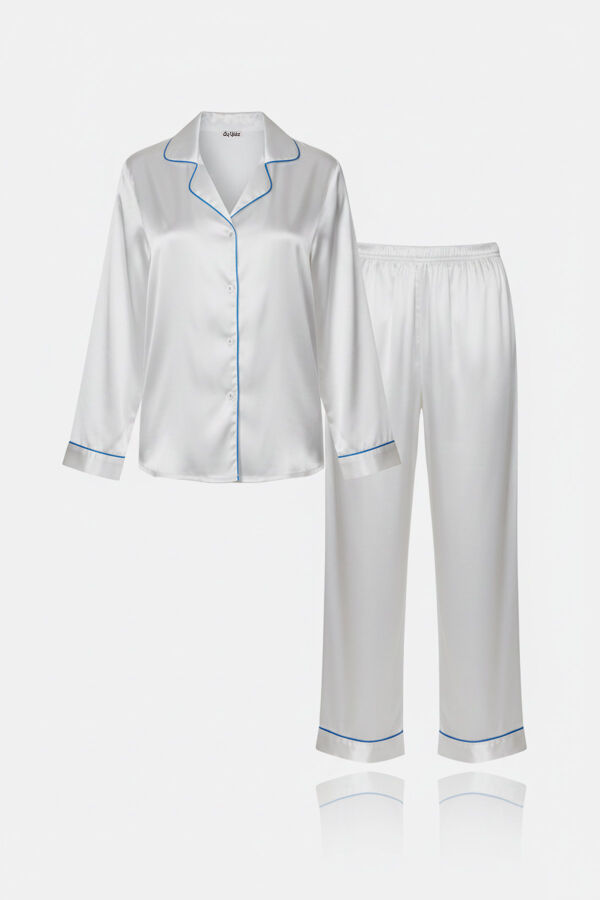 Ayyıldız 3926 Ekru Saten Pijama Takımı - 2