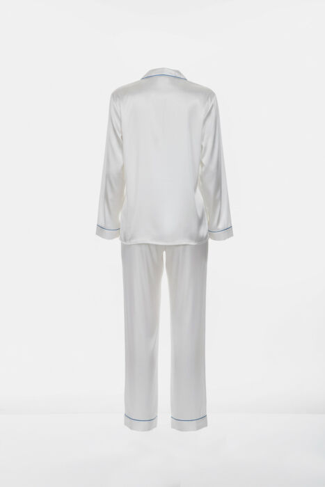 Ayyıldız 3926 Ekru Saten Pijama Takımı - 3