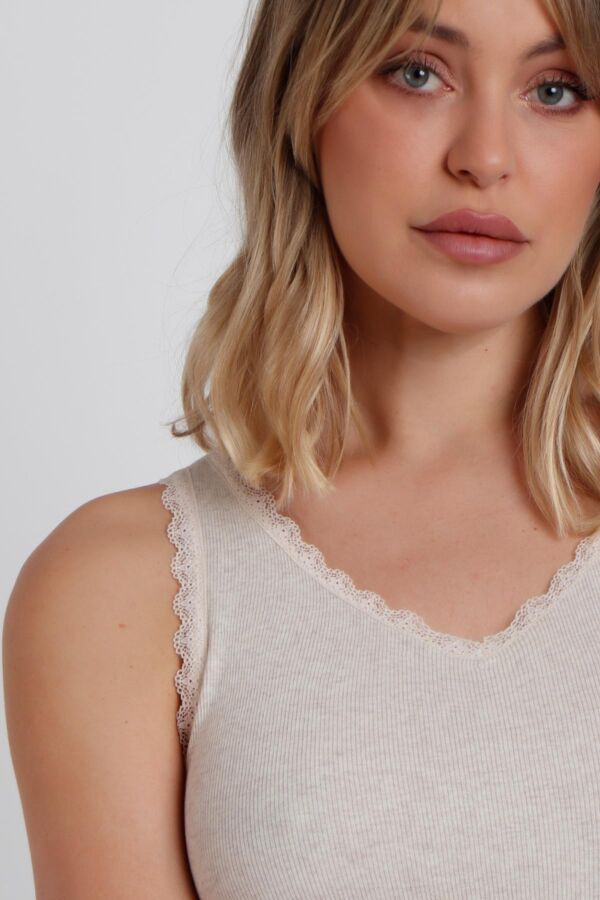 43561 Ribana Bej Atlet T-shirt - 2