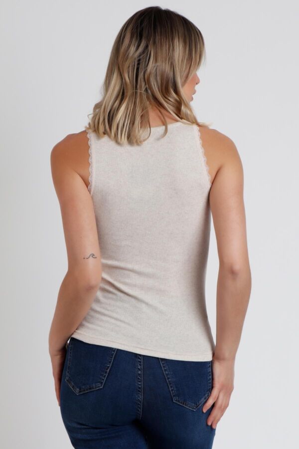 43561 Ribana Bej Atlet T-shirt - 4