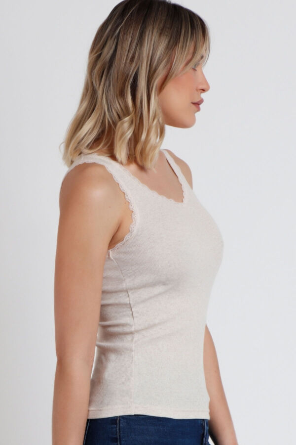 43561 Ribana Bej Atlet T-shirt - 3