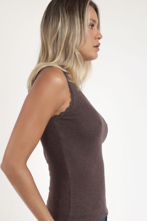 43561 Ribana Kahverengi Atlet T-shirt - 2