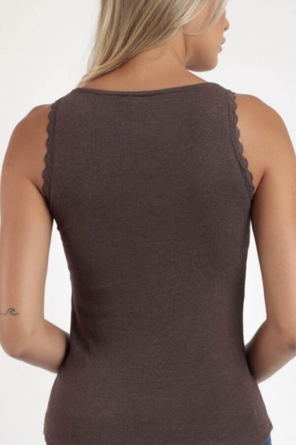 43561 Ribana Kahverengi Atlet T-shirt - 5