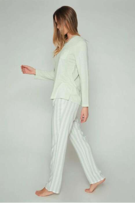 54107 Yeşil Pijama Takımı - 3