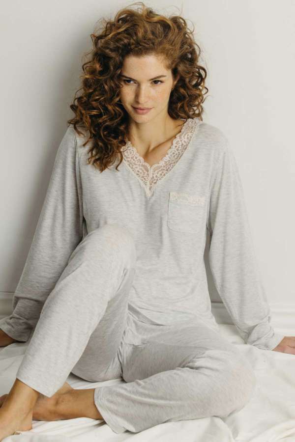 55820 Gri Pijama Takımı - 1