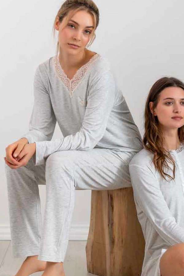 55820 Gri Pijama Takımı - 2