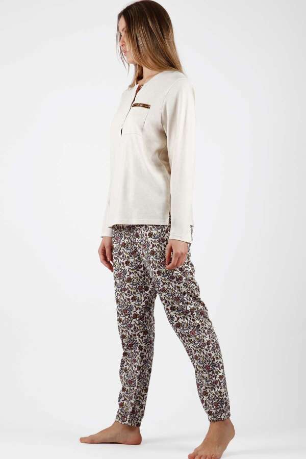Ayyıldız 56154 Bej Pijama Takımı. 3 Ayyıldız 56154 Bej Pijama Takımı. 3