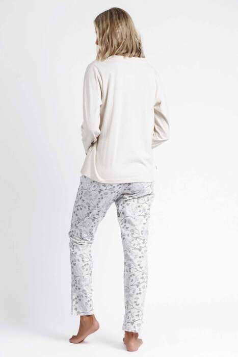 56159 Bej Pijama Takımı - 2