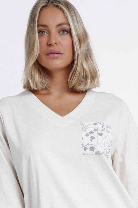 56159 Bej Pijama Takımı - 3