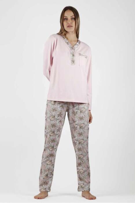 56193 Pembe Pijama Takımı - 1