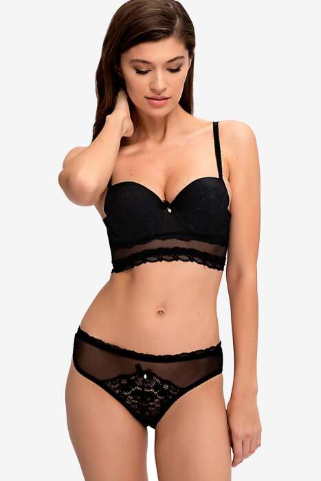Ayyıldız 564 Siyah Push-Up Bralet Takım - 1