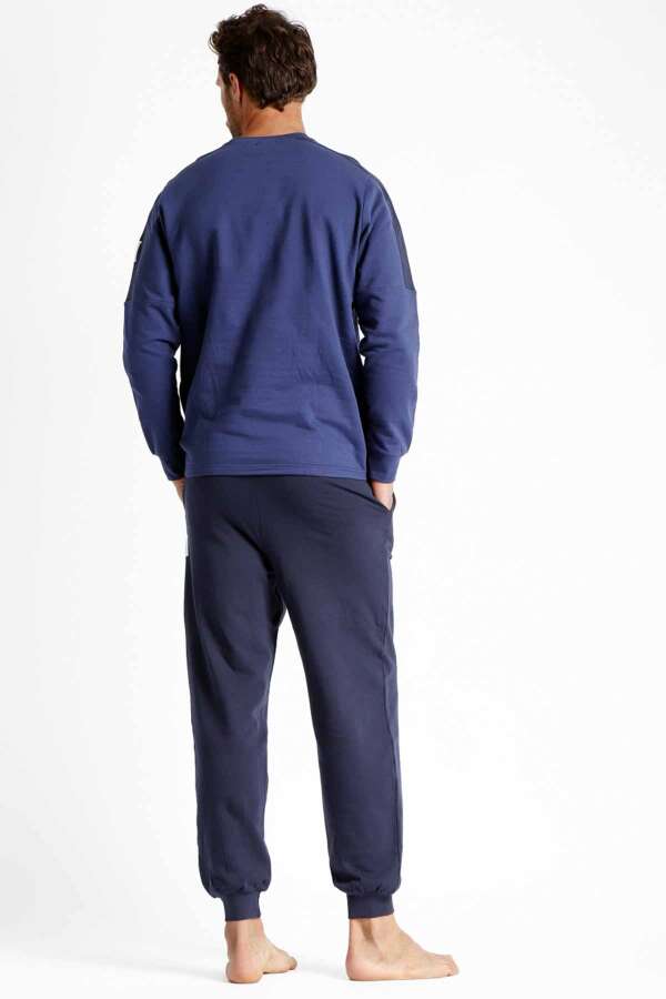 56544 Erkek Mavi Pijama Takımı - 2