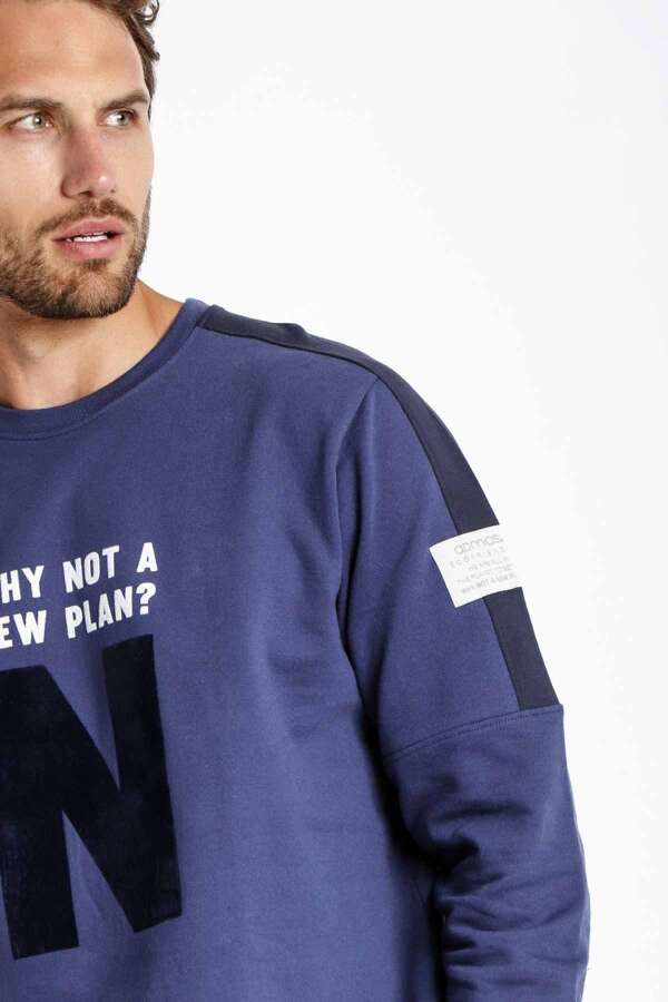 56544 Erkek Mavi Pijama Takımı - 3