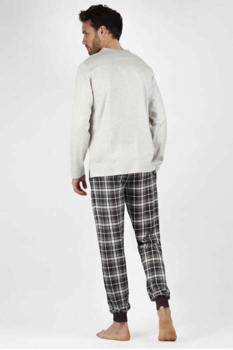 56565 Erkek Gri Pijama Takımı - 2