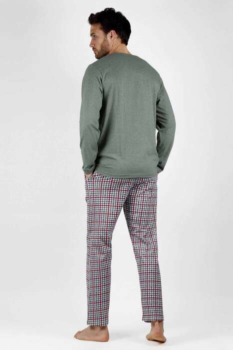 56581 Erkek Yeşil Pijama Takımı - 2