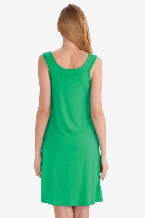 AYYILDIZ - Ayyıldız 59431 Yeşil Penye Elbise (1)