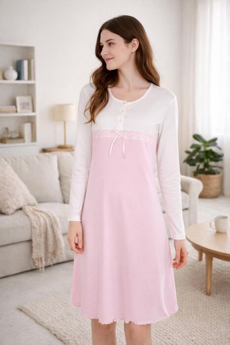 Ayyıldız 59504 Pembe Gecelik - 1