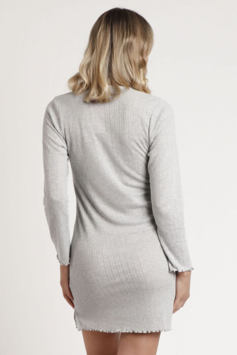 61304 Gri Gecelik - 4