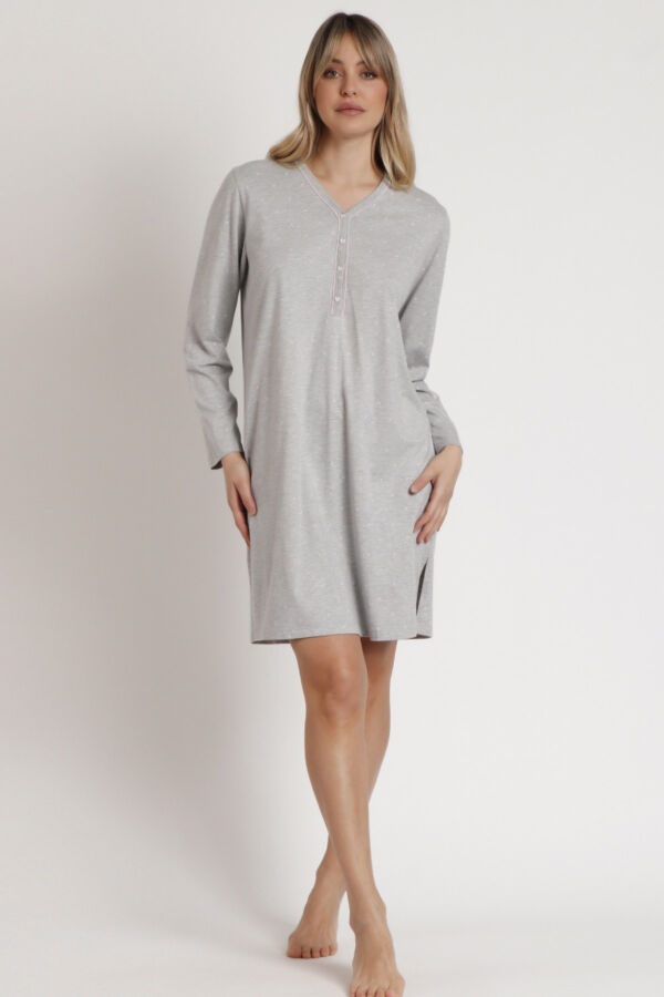 61308 Gri Gecelik - 1