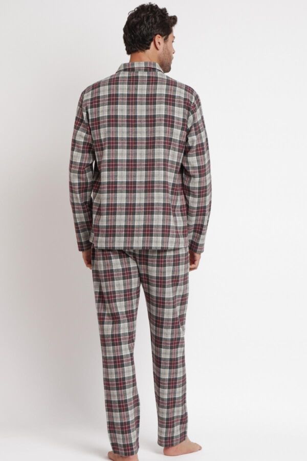 62190 Erkek Kahve Pijama Takımı - 5