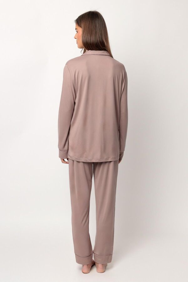 62617 Vizon Rengi Pijama Takımı - 5