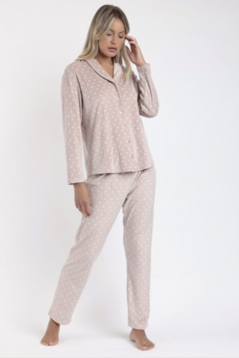 62650 Pudra Polar Pjama Takımı - 1