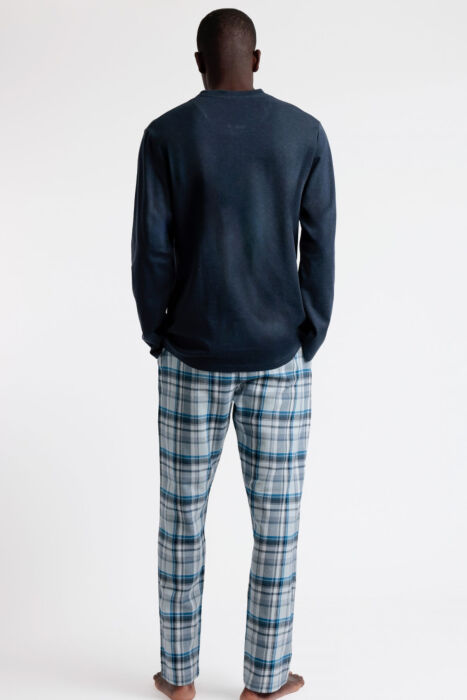 62785 Erkek Lacivert Pijama Takımı - 5