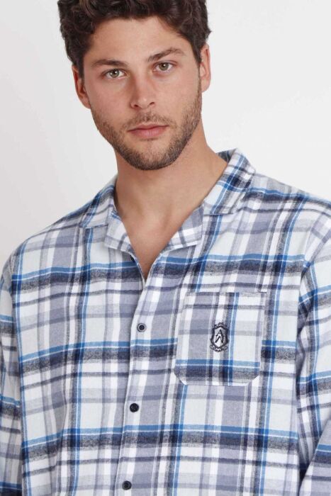 62786 Erkek Lacivert Pijama Takımı - 3