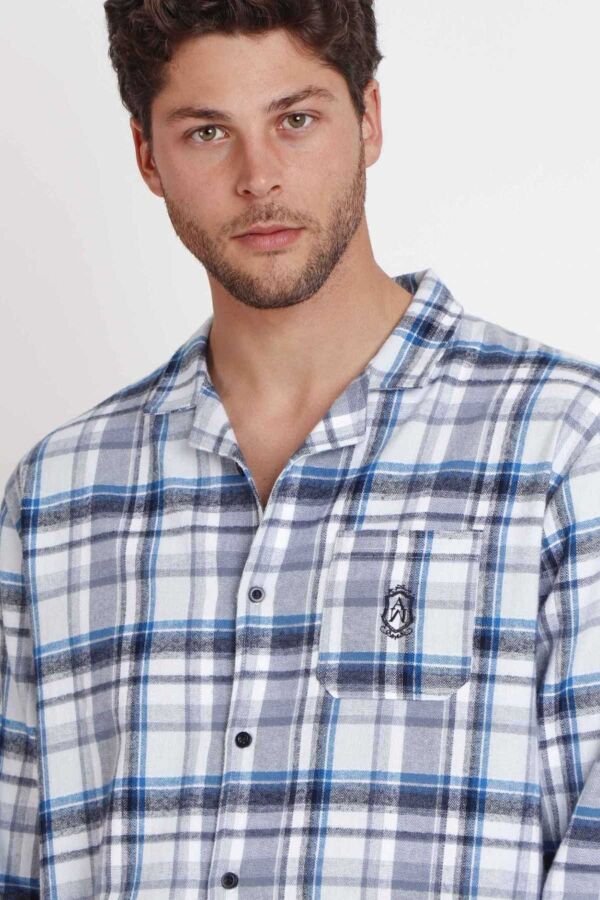 62786 Erkek Lacivert Pijama Takımı - 3