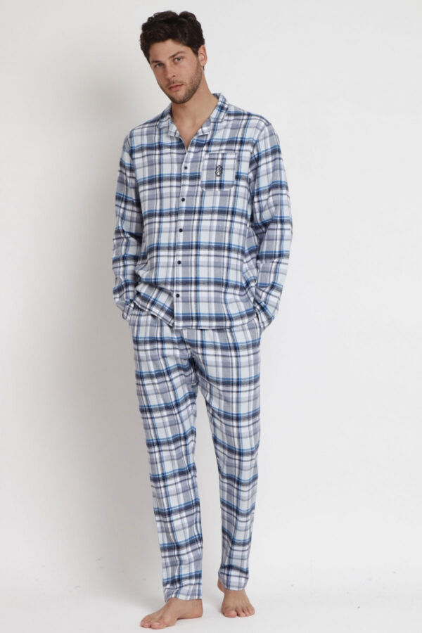 62786 Erkek Lacivert Pijama Takımı - 2