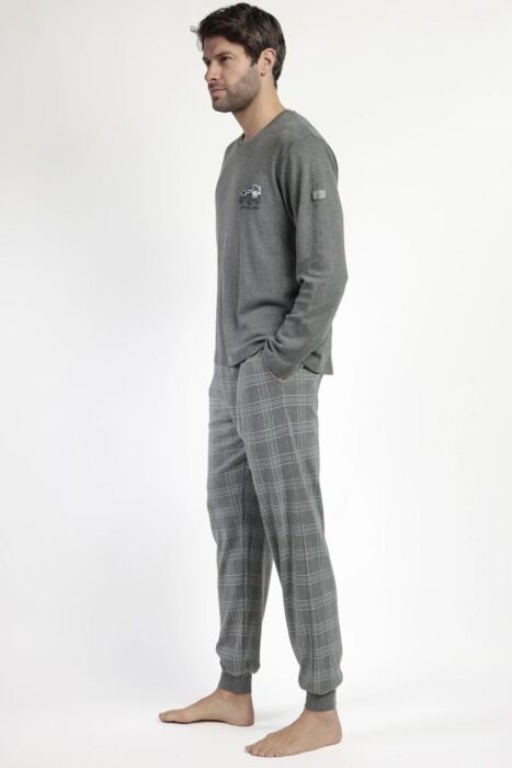 63183 Erkek Gri Pijama Takımı - 3