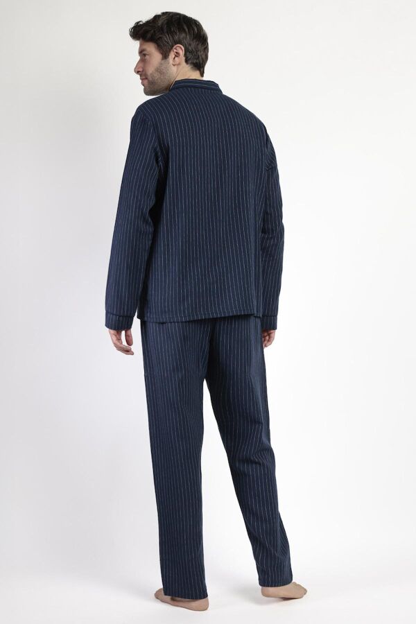 63187 Erkek Lacivert Pijama Takımı - 4
