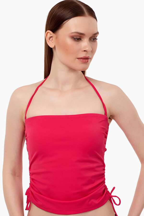 Ayyıldız 63515 Kırmızı Straplez Tankini Üstü - 1