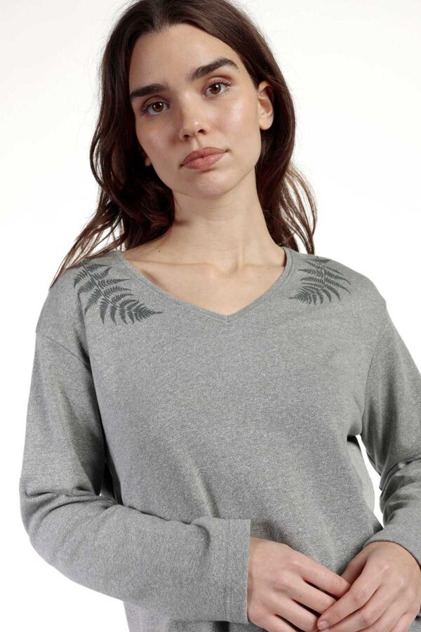 63591 Gri Pijama Takımı - 4