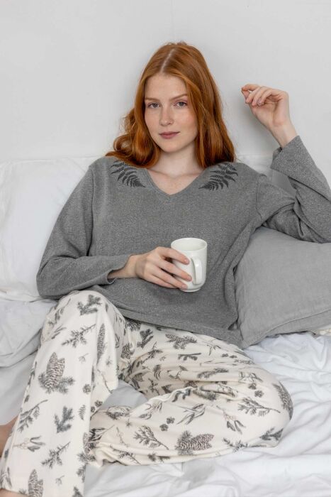 63591 Gri Pijama Takımı - 1