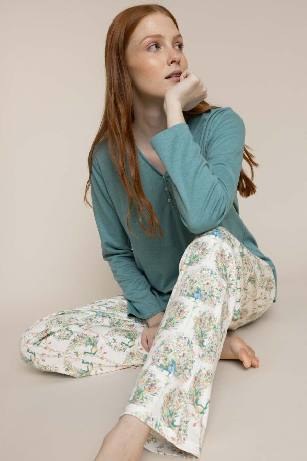 63595 Mavi Pijama Takımı - 1