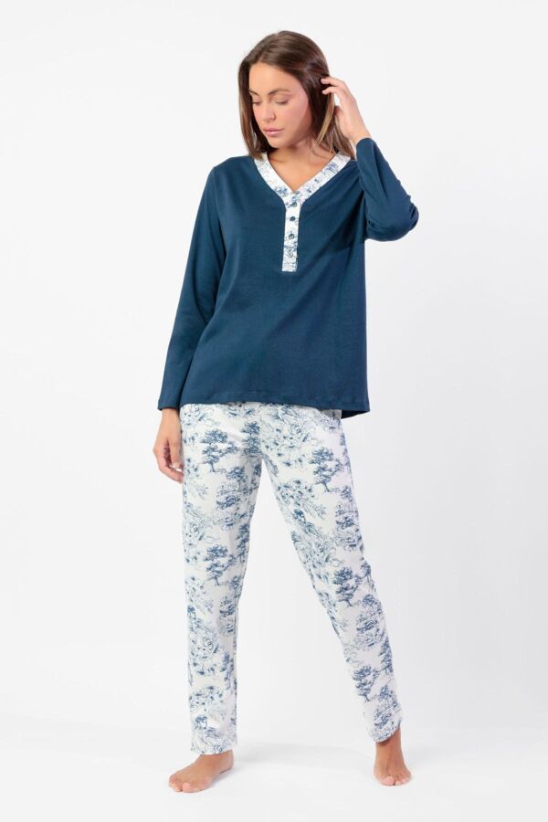 63609 Lacivert Pijama Takımı - 1