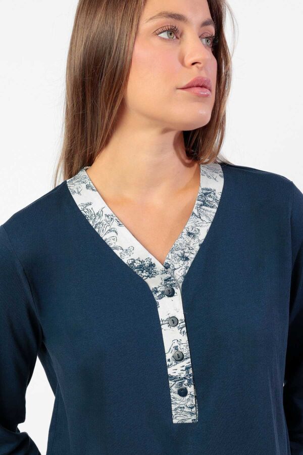 63609 Lacivert Pijama Takımı - 3