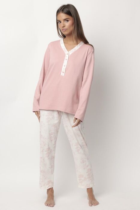 63609 Pembe Pijama Takımı - 1