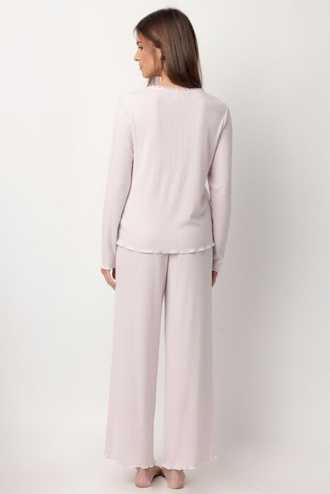 63616 Pembe Pijama Takımı - 4