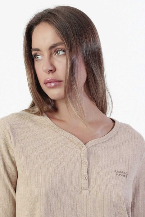 63656 Camel Pijama Takımı - 3