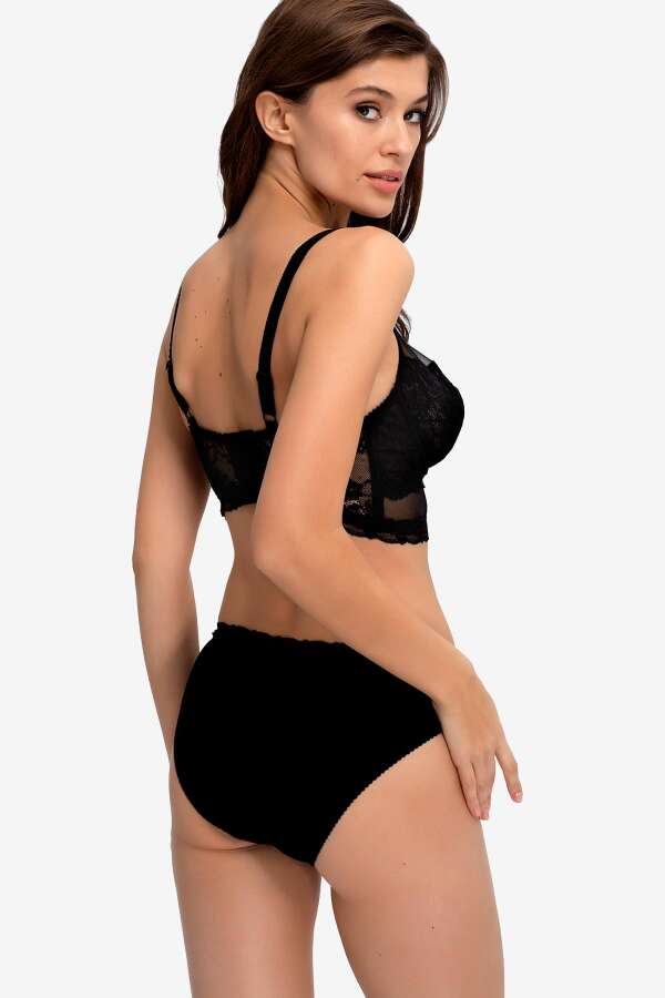 Ayyıldız 665 Siyah Bralet Takım - 2