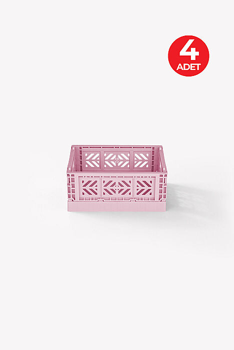 Aykasa 15117 Micro Box Cherry Blossom Katlanabilir Kasa 4'lü Paket - 1