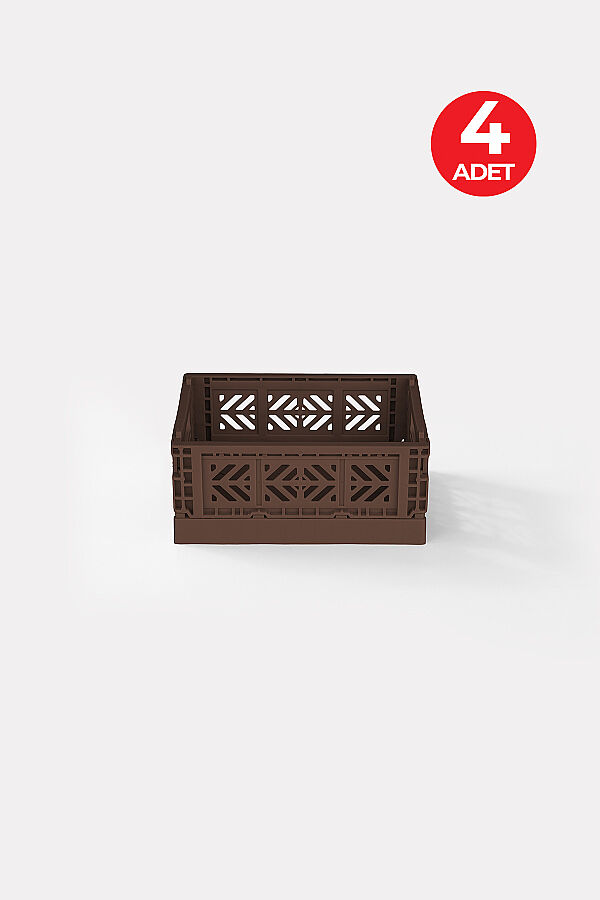 Aykasa 15117 Micro Box Chocolate Katlanabilir Kasa 4'lü Paket - 1